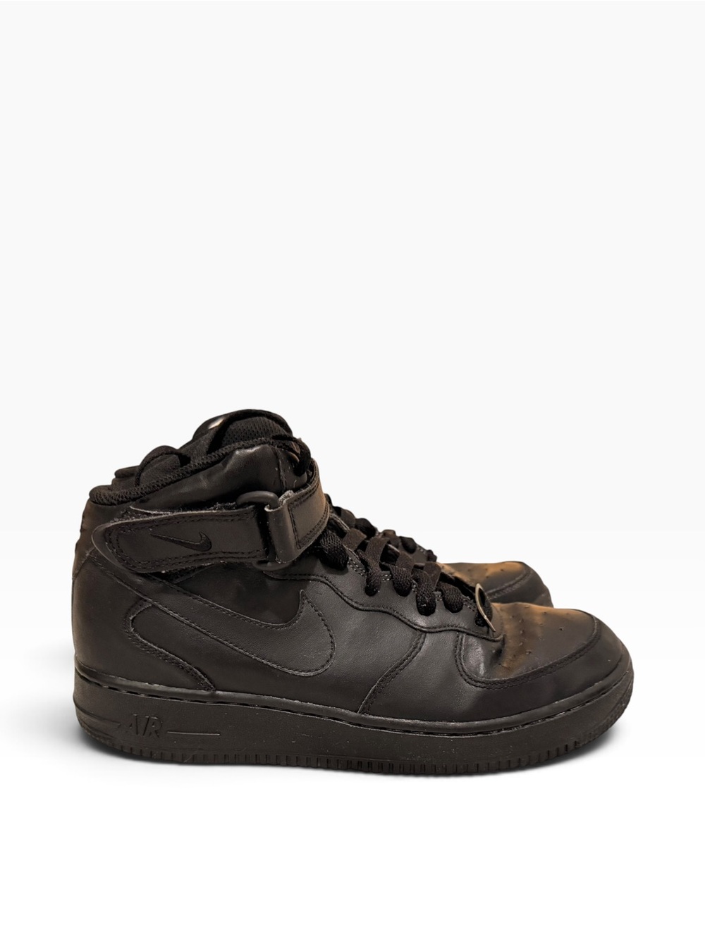 Nike Men's Black High-Top Strap Sneakers